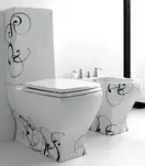 ARTCERAM Унитаз - моноблок в комплекте с бачком ArtCeram Jazz 360 х 690 мм, h=970 мм (JZV003+JZC001+ACA006DEC01) фото 2 Aquada.com.ua
