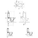 Унитаз-компакт AXA Cinque, с сиденьем Soft Close (361701+368101+368801) фото 4 Aquada.com.ua