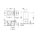 Унитаз комбинированный Duravit Starck 1 с бачком, вертикальный смыв (0233090064+8727100005) фото 4 Aquada.com.ua