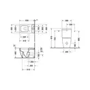 Унитаз-компакт + бачок Duravit Happy D.2 (2134090000+0934100000) фото 3 Aquada.com.ua