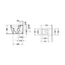 Унитаз Duravit Happy D.2 (с сиденьем Soft Close) (2159090000+0064590000) фото 3 Aquada.com.ua