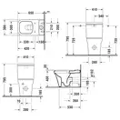 Унитаз Duravit P3 Comforts + бачок (с сиденьем SoftClose) Rimless (безободковый) (2167090000+0937100005+0020490000) фото 3 Aquada.com.ua