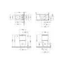 Унитаз Duravit ME by Starck + бачок (с сиденьем SoftClose) (2170090000+0938100005+0020190000) фото 2 Aquada.com.ua