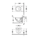 Унитаз для инсталляции Duravit Starck 3 с сиденьем Soft Close (2225090000+0063890000) фото 2 Aquada.com.ua