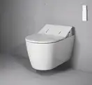 Унитаз-биде Rimless (безободковый) Duravit Me by Starck с сиденьем SensoWash® Slim (2529590000+611000002000300) фото 3 Aquada.com.ua