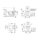Унитаз-биде Rimless (безободковый) Duravit Me by Starck с сиденьем SensoWash® Slim (2529590000+611000002000300) фото 6 Aquada.com.ua