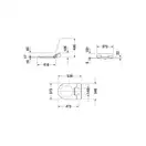 Унитаз-биде Rimless (безободковый) Duravit Me by Starck с сиденьем SensoWash® Slim (2529590000+611000002000300) фото 7 Aquada.com.ua