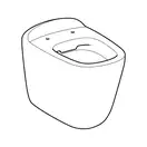Унитаз приставной напольный Geberit Citterio с сиденьем Soft Close (500.512.01.1+500.540.01.1) фото 3 Aquada.com.ua