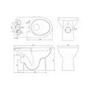 Унитаз-компакт Kolo Nova Pro с сидением Soft Close, горизонтальный выпуск M39043000 (M39043000) фото 2 Aquada.com.ua