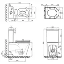 Унітаз-компакт Qtap Scorpio безобідковий з сидінням Soft-close QT14222125ARMB (QT14222125ARMB) фото 2 Aquada.com.ua