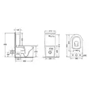 Унітаз-компакт Qtap Stork безобідковий з сідінням Soft-close QT15222178W (QT15222178W) фото 2 Aquada.com.ua