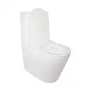 Унітаз-компакт Qtap Stork безобідковий з сідінням Soft-close QT15222178W (QT15222178W) фото 3 Aquada.com.ua