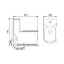 VOLLE PUERTA RIM компакт 69*38*79см, гор. выпуск, нижний подвод, бачок 3/6л, сиденье твердое slow-closing (13-16-075) фото 2 Aquada.com.ua