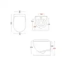 ARTCERAM Унитаз подвесной Goclean® (безободковый) ArtCeram File 2.0 с сиденьем Slim Soft Close (FLV004 01; 00 + FLA014 01;00) фото 3 Aquada.com.ua