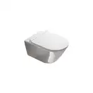 Унитаз подвесной NewFlush (безободковый) Catalano Gold & Silver с сиденьем Soft Close (1VS55NRBA+5SCSTP000) фото 1 Aquada.com.ua