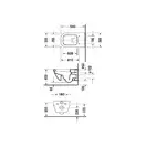 Унитаз Duravit Happy D.2 с сиденьем Soft Close (2221090000+0064590000) фото 2 Aquada.com.ua