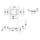 Унитаз-биде Rimless (безободковый) Duravit Me by Starck с сиденьем SensoWash® Starck f Lite (2510092000+612001012000310) фото 10 Aquada.com.ua