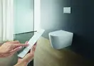Унитаз-биде Rimless (безободковый) Duravit Me by Starck с сиденьем SensoWash® Starck f Lite (2510092000+612001012000310) фото 4 Aquada.com.ua