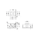 Унитаз подвесной Duravit Starck 3 с сиденьем для унитаза с микролифтом Soft Close (2527090000+0063890000) фото 4 Aquada.com.ua