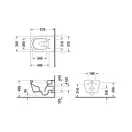 Унитаз подвесной Duravit ME by Starck (с сиденьем Soft Close) (2528090000+0020090000) фото 3 Aquada.com.ua
