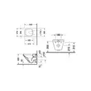 Унитаз подвесной Rimless (безободковый) Duravit DuraStyle с сиденьем Soft Close (2538090000+0063790000+0065000000) фото 3 Aquada.com.ua