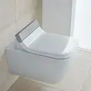 Унитаз подвесной Duravit Happy D.2 с сиденьем SensoWash (2550590000+610300002000300) фото 2 Aquada.com.ua