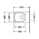 Унитаз подвесной Duravit P3 Comforts (2561092000) фото 6 Aquada.com.ua