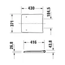 Унитаз подвесной компакт Duravit Viu Rimless (безободковый), с сиденьем Soft Close (2573090000+0021290000) фото 5 Aquada.com.ua