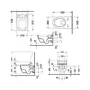 Унитаз подвесной Darling New с сиденьем Duravit SensoWash Starck C + (610001002000300+2544590000) фото 3 Aquada.com.ua