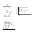 Унитаз подвесной Kolo Traffic Rimfree (безободковий) L93120000 (L93120000) фото 6 Aquada.com.ua