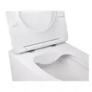 Унітаз підвісний Qtap Swan безобідковий з сідінням Slim Soft-close QT16335178W (QT16335178W) фото 4 Aquada.com.ua