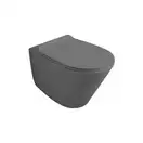 Подвесной унитаз Simas Gambassi с крышкою Soft Close, серый матовый (GA18CM+GA004CM+F85) фото 1 Aquada.com.ua