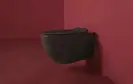 Унитаз подвесной Simas Vignoni с сиденьем Soft Close, чёрный матовый (VI18/F85+VI004 nero) фото 3 Aquada.com.ua