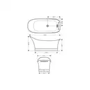 Ванна из минерального литья Axor (Hansgrohe) Urquiola 182 х 79,5 см (11440000) фото 3 Aquada.com.ua