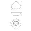 Ванна из минерального литья Axor (Hansgrohe) Massaud 189,1 х 153,6 см (18950000) фото 3 Aquada.com.ua