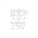 Ванна акриловая Duravit DuraStyle 180 х 80 см (700298000000000) фото 3 Aquada.com.ua
