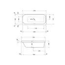 Ванна акриловая Duravit Happy D.2 170 х 75 см (700312000000000) фото 2 Aquada.com.ua