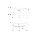 Ванна акриловая Duravit Happy D.2 170 х 75 см (700313000000000) фото 3 Aquada.com.ua