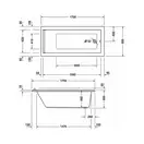 Ванна акриловая Duravit Starck 170 х 80 см (700336000000000) фото 3 Aquada.com.ua