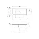Ванна акриловая Duravit Starck 3 180 х 80 см (700338000000000) фото 3 Aquada.com.ua