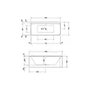 Ванна акриловая Duravit P3 Comforts 180 х 80 см (700379000000000) фото 3 Aquada.com.ua
