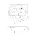Ванна акриловая Ravak Asymmetric II 160 х 105 см (исполнение слева) (CB51000000) фото 4 Aquada.com.ua