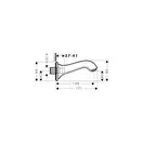 Излив на ванну Hansgrohe Metropol Classic (цвет - хром) (13425000) фото 2 Aquada.com.ua