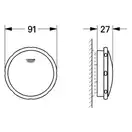 Зливний і переливний гарнітур Grohe Talento (19025000)