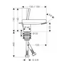 Смеситель для биде Axor Starck X (цвет - хром) (10205000) фото 3 Aquada.com.ua