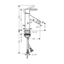 Axor Starck Lever Смеситель для биде, хром (10214000)