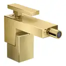 Змішувач Axor Edge для біде з push-open, Diamond Cut/Polished Gold Optic (46211990)