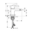 HANSGROHE Metris S Смеситель для биде, хром (31261000)
