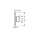 Запорный вентиль Axor Starck X (цвет - хром) (10974000) фото 2 Aquada.com.ua
