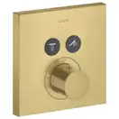 Термостат на 2 потребителя, скрытого монтажа Axor ShowerSelect (цвет - матовое золото) (36715250) фото 1 Aquada.com.ua